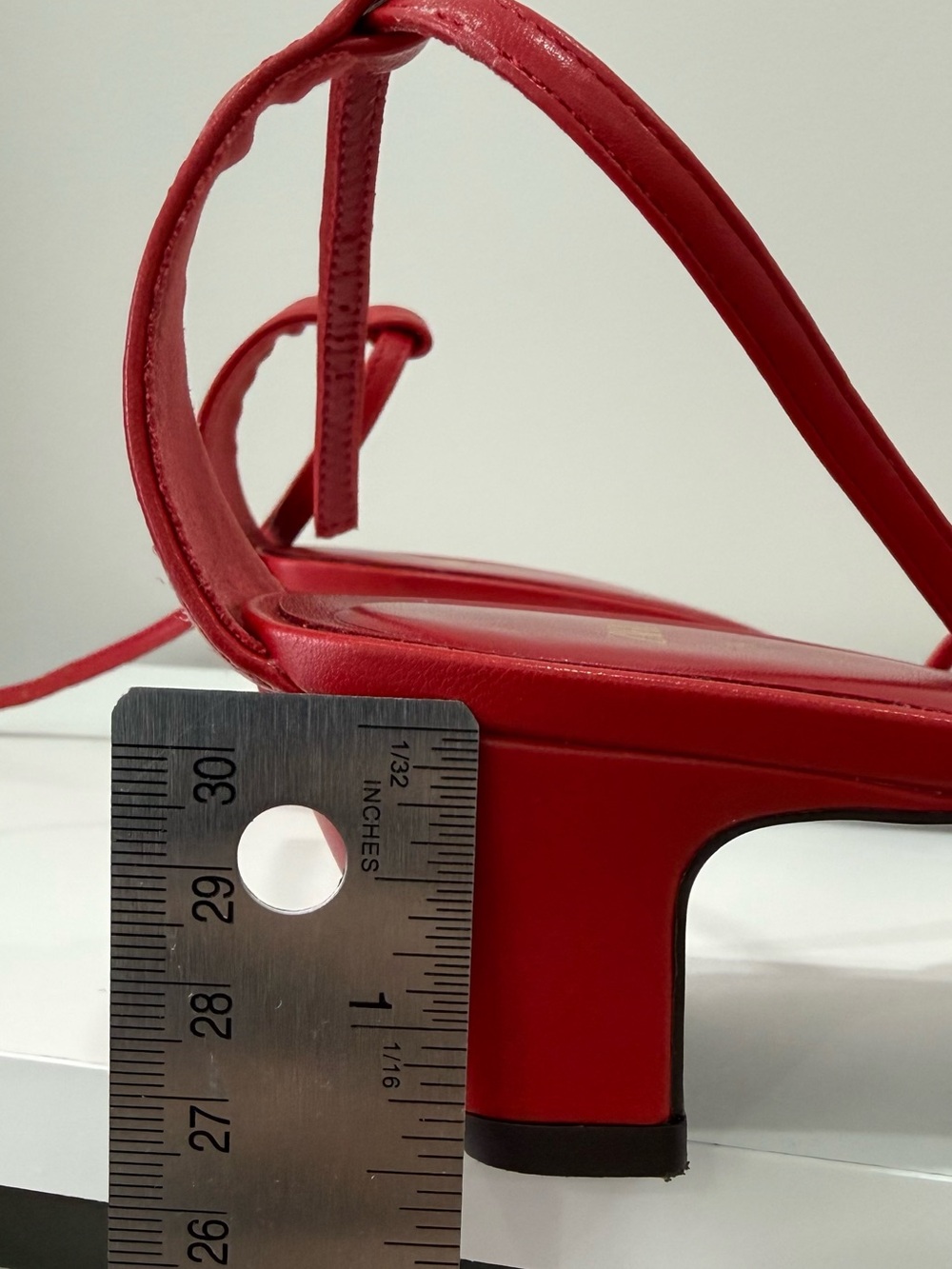 Zara Red Heeled Sandals - Picture 6 of 6